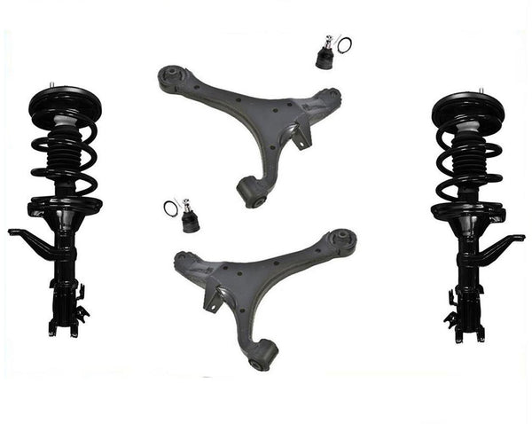 Front Complete Strut Assembly Lower Control Arms Kit For Honda Element 2003-2011