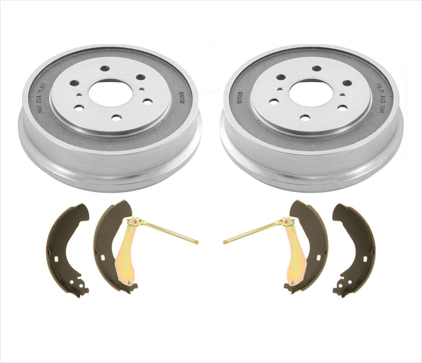 For GMC Silverado 1500 2005 2006 2007 2008 With Rear Brake Drum and Brake Shoes