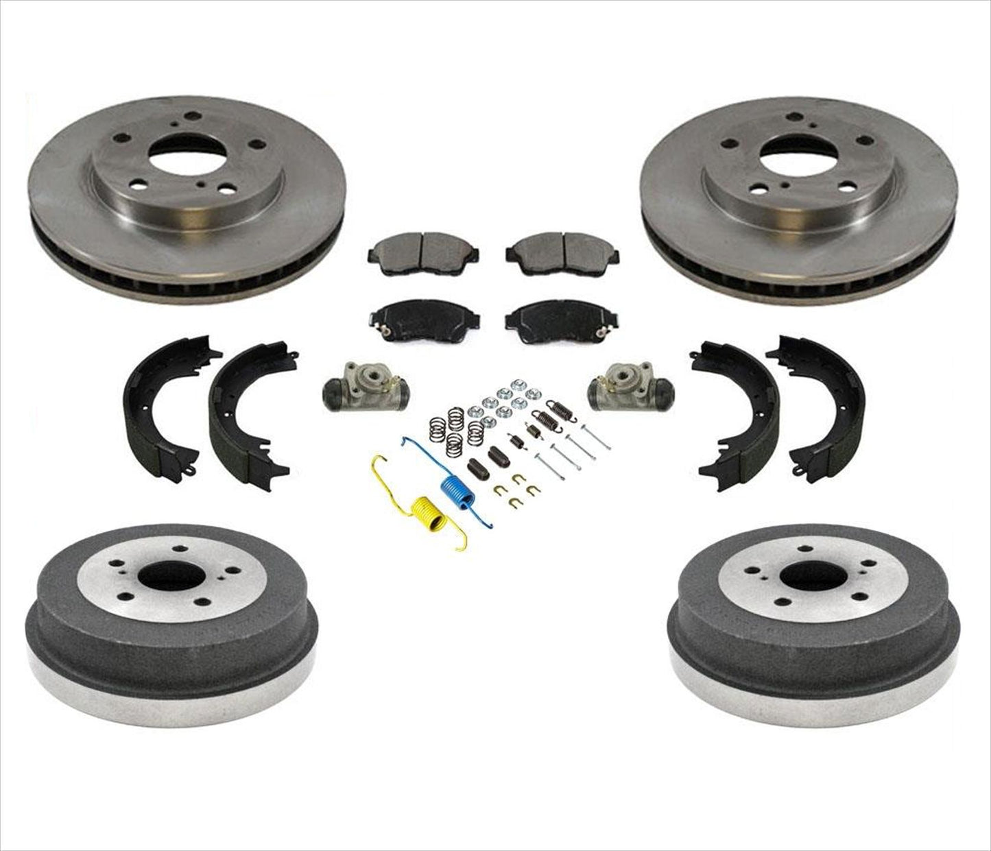 Rotores Almohadillas Tambores traseros Zapatas Cilindros de resorte para 2.2L 4 Cly. Toyota Camry 92-99