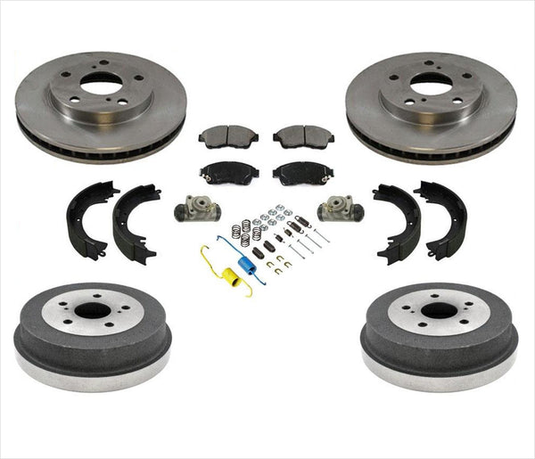 Rotors Pads Rear Drums Shoes Spring Cylinders for 2.2L 4 Cly. Toyota Camry 92-99