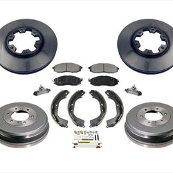 Rotors Drums Brake Pads Shoes Springs Wheel Cylinders for Nissan Xterra 00-04