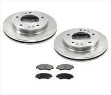 2 rotores de freno delantero y pastillas de freno delantero para Kia Sportage 1998-2002