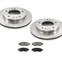 2 rotores de freno delantero y pastillas de freno delantero para Kia Sportage 1998-2002