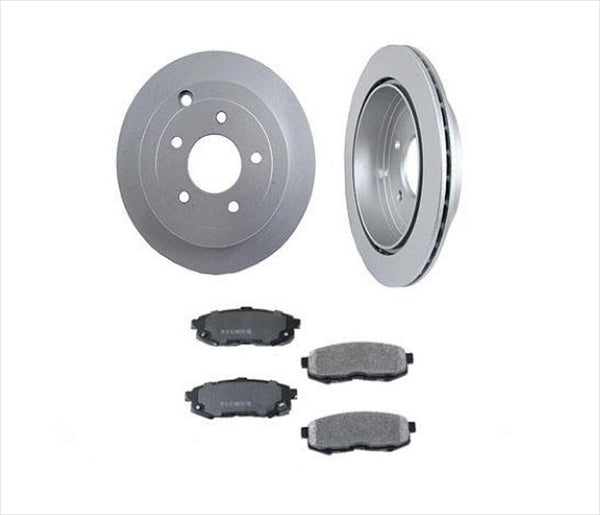 For Front Wheel Drive 04-05 Mazda MPV Van Rear Brake Rotors & Ceramic Pads