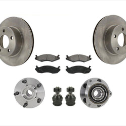 Front Brakes Disc Rotors Pads 7Pc Fits For Jeep Cherokee 4 Wheel Drive 84-89