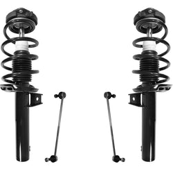 Front Complete Strut Coil Spring Assemblies for 06-13 Audi A3 Quattro 4PC KIT