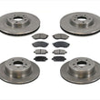 For 2008-2012 Infiniti EX35 Front & Rear Brake Disc Rotors & Ceramic Pads 6pc