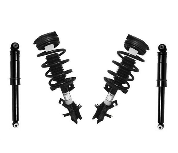 Fits 07-12 Sentra 2.0 W/ Automatic (2) Front Complete Struts & (2) Rear Shocks