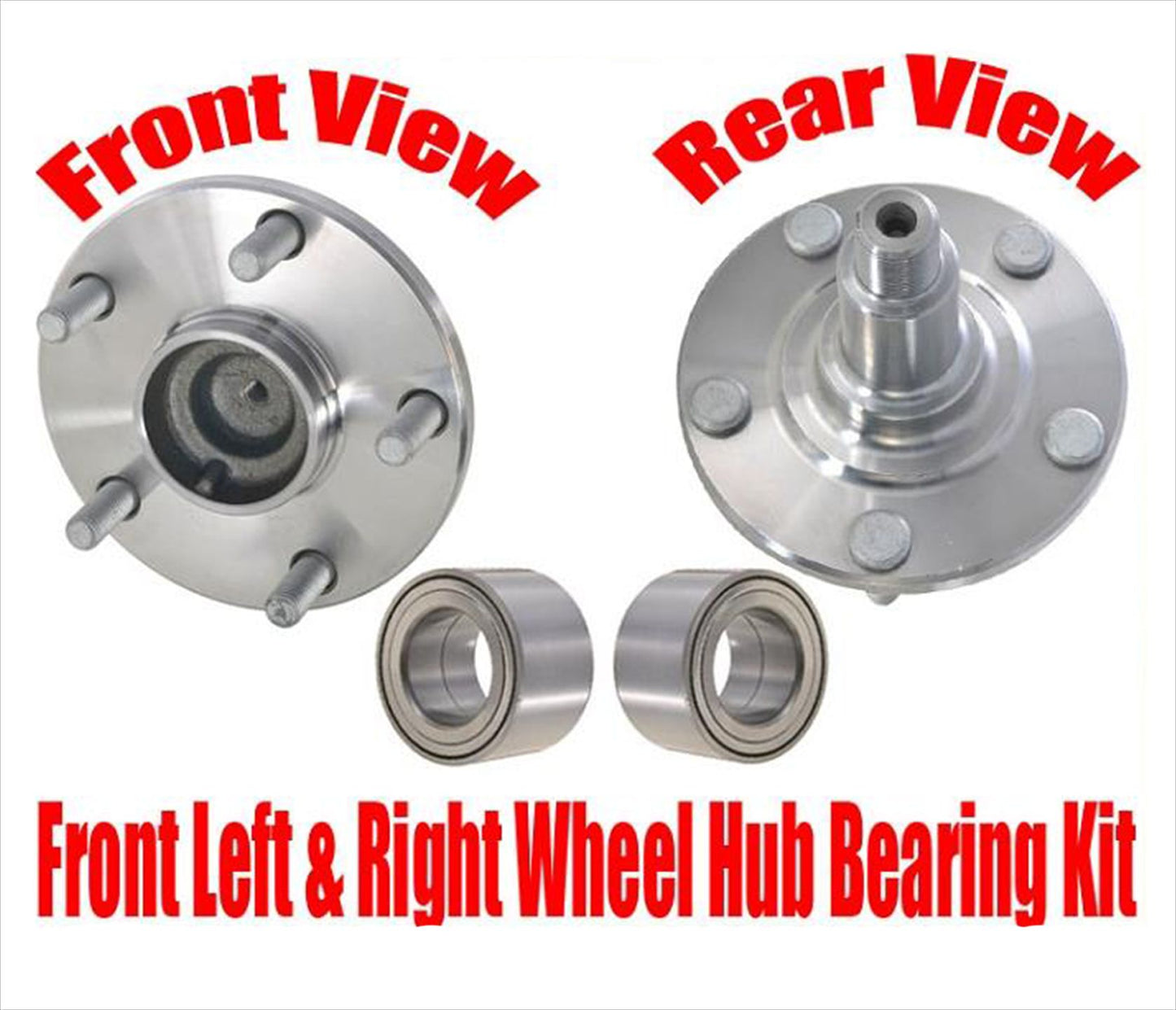 Front Left Right Wheel Hub & Bearings Kit for Lexus GS300 93-05 SC300 92-00
