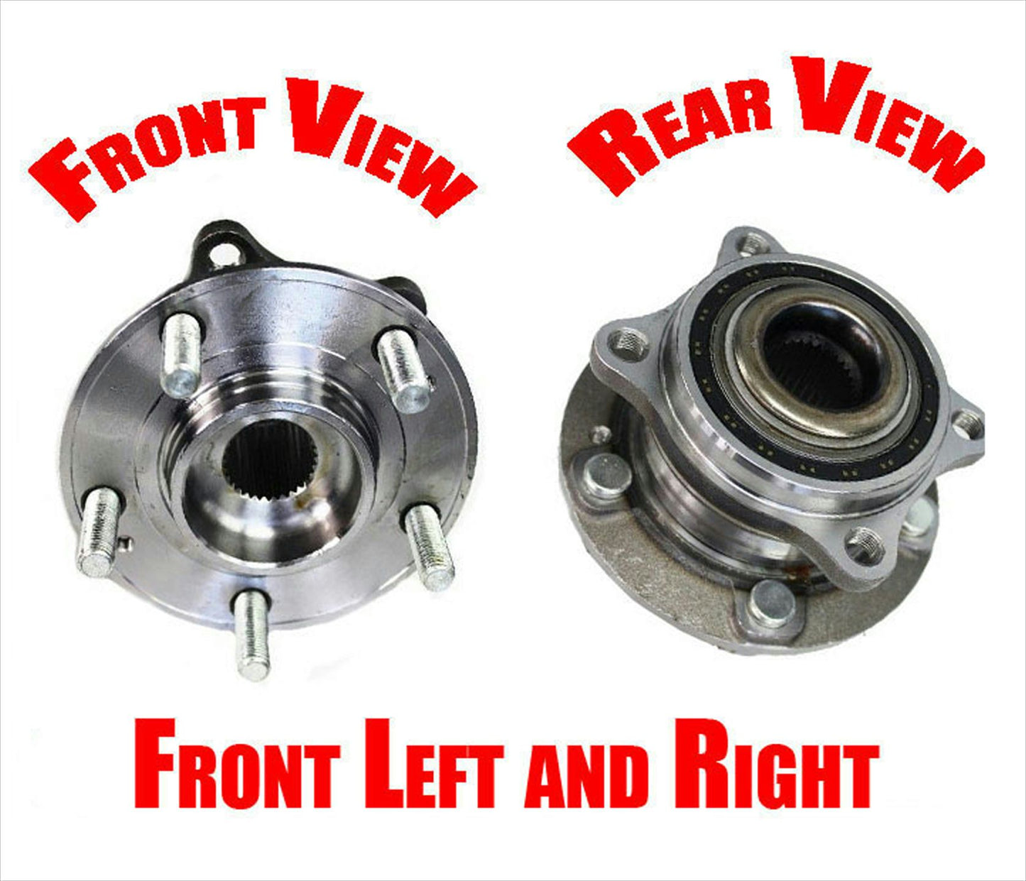 2 FRONT WHEEL BEARING HUB ASSEMBLY Fits 11-16 tC 08-15 xB 06-12 Rav4 4 Cylinder