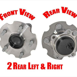 (2) Rear Hub And Bearing For 06-15 Rav4 Front Wheel Drive / 11-16 Tc