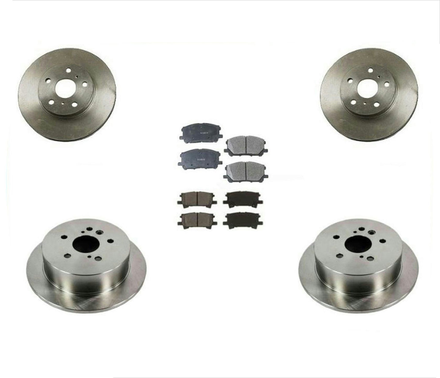 For Lexus 2007 2008 2009 RX350 Front & Rear Disc Brake Rotors with Ceramic Pads