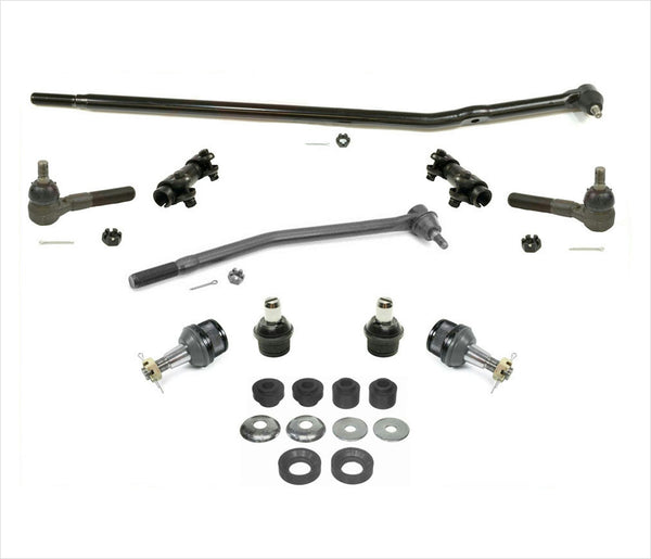 Drag Links Sleeves Tie Rods Ball Joints & Radius Arm Kit for Ford E-150 Van 2005