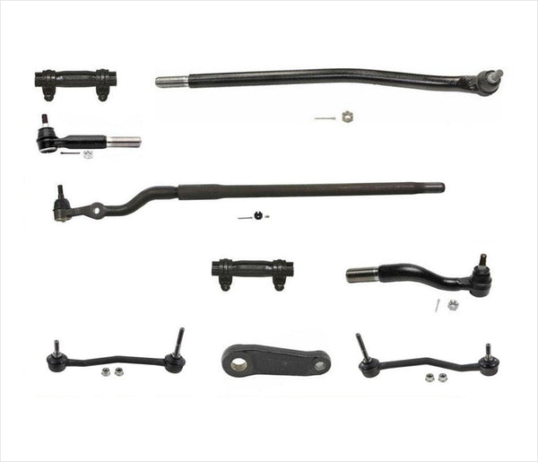 Fits 2000-2004 F250 F350 Super Duty 4x4 Pitman Arm & Tie Rods 9pc Kit