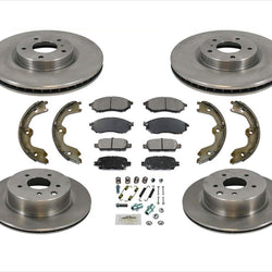 For 2008-2012 Infiniti EX35 Front & Rear Brake Disc Rotors & Ceramic Pads 8pc