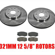 Fits for 10-16 Equinox Front Brake Rotors & Ceramic Brake Pads 55174 CD1421