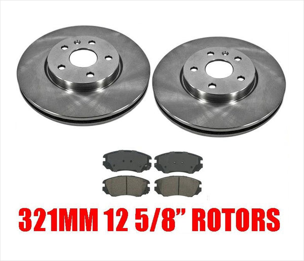 Fits for 10-16 Equinox Front Brake Rotors & Ceramic Brake Pads 55174 CD1421