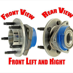 For 00-08 Chevy Impala Without ABS (2) Front Wheel Hub Bearings