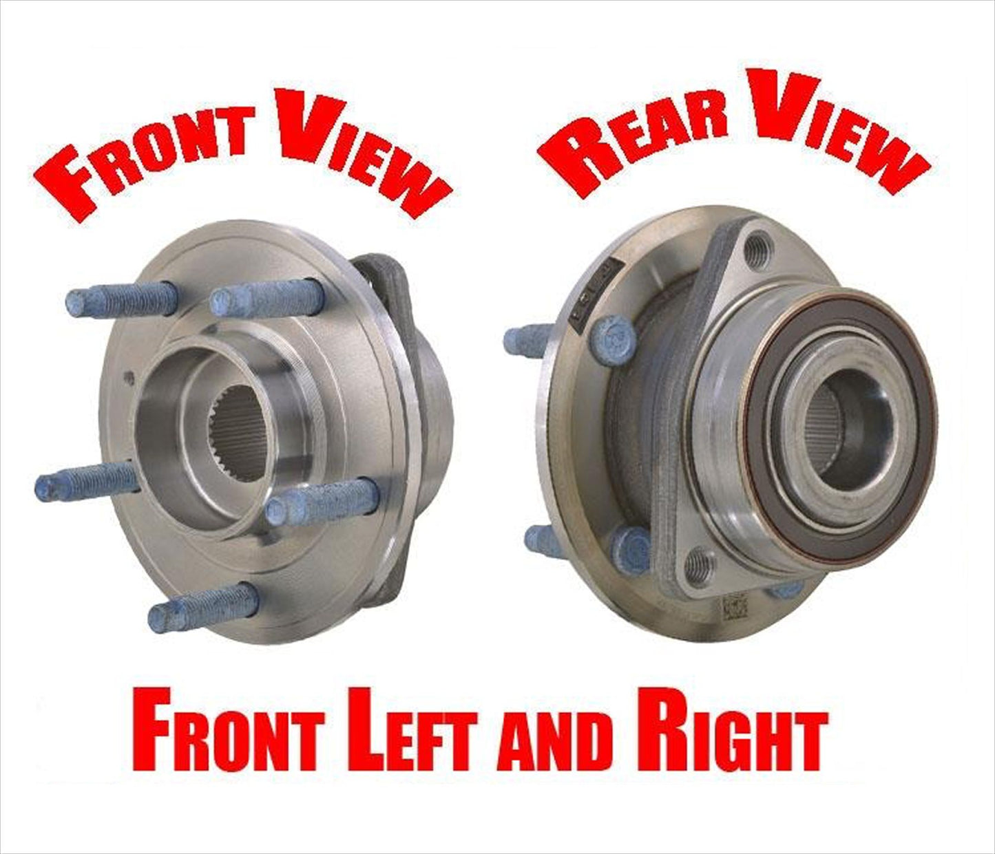 (2) Front Wheel Bearing Hub As. For 12-17 Verano 11-15 Volt