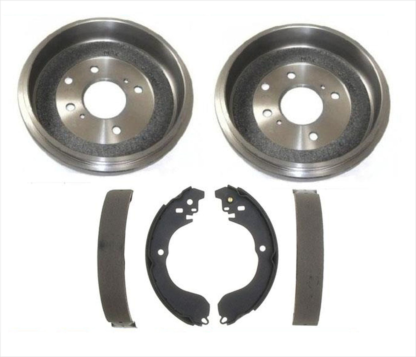 Rear Brake Drum Drums & Shoes Set Kit Fits09-14 Nissan Cube 3pc