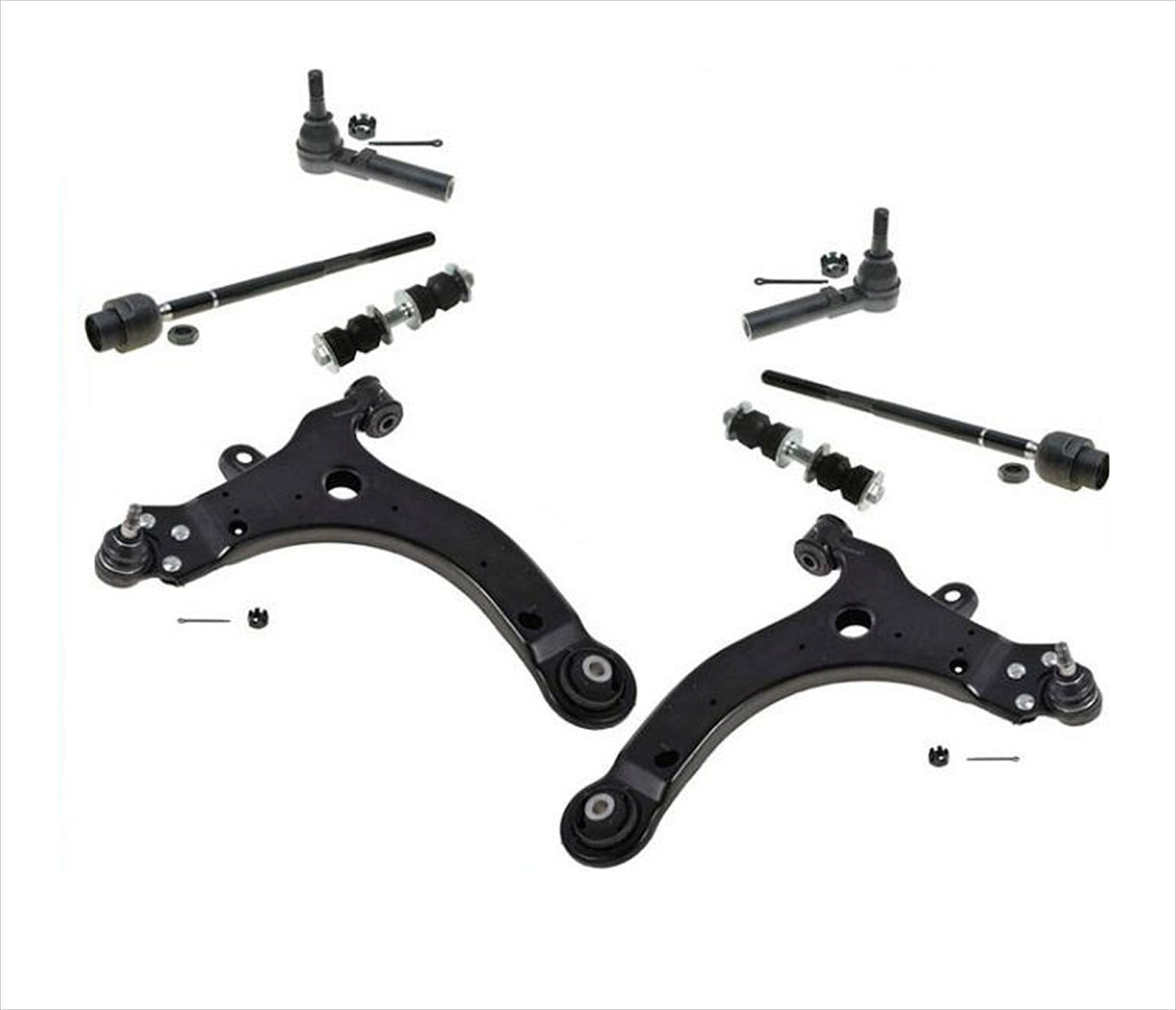 Lower Control Arms Tie Rods Sway Links For 00-07 Chevrolet Monte Carlo & SS 8pc