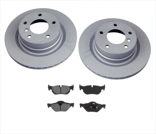 Rear Brake Rotors & Ceramic Pads 3-PC Kit for 2008-2013 BMW 128i