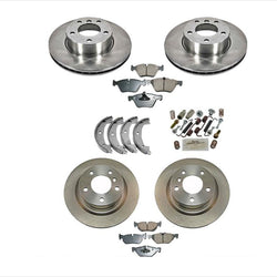 Front & Rear Brake Rotors & Ceramic Brake Pads 8-PC Kit for 08-2013 BMW 128i