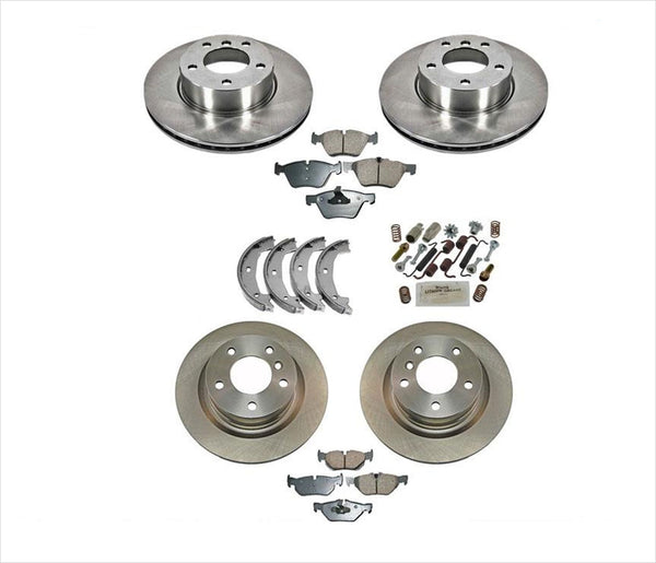 Front & Rear Brake Rotors & Ceramic Brake Pads 8-PC Kit for 08-2013 BMW 128i