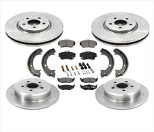 Rotores de freno de disco y pastillas de cerámica, kit de 8 piezas para 03-09 PT Cruiser Turbo 4 ruedas
