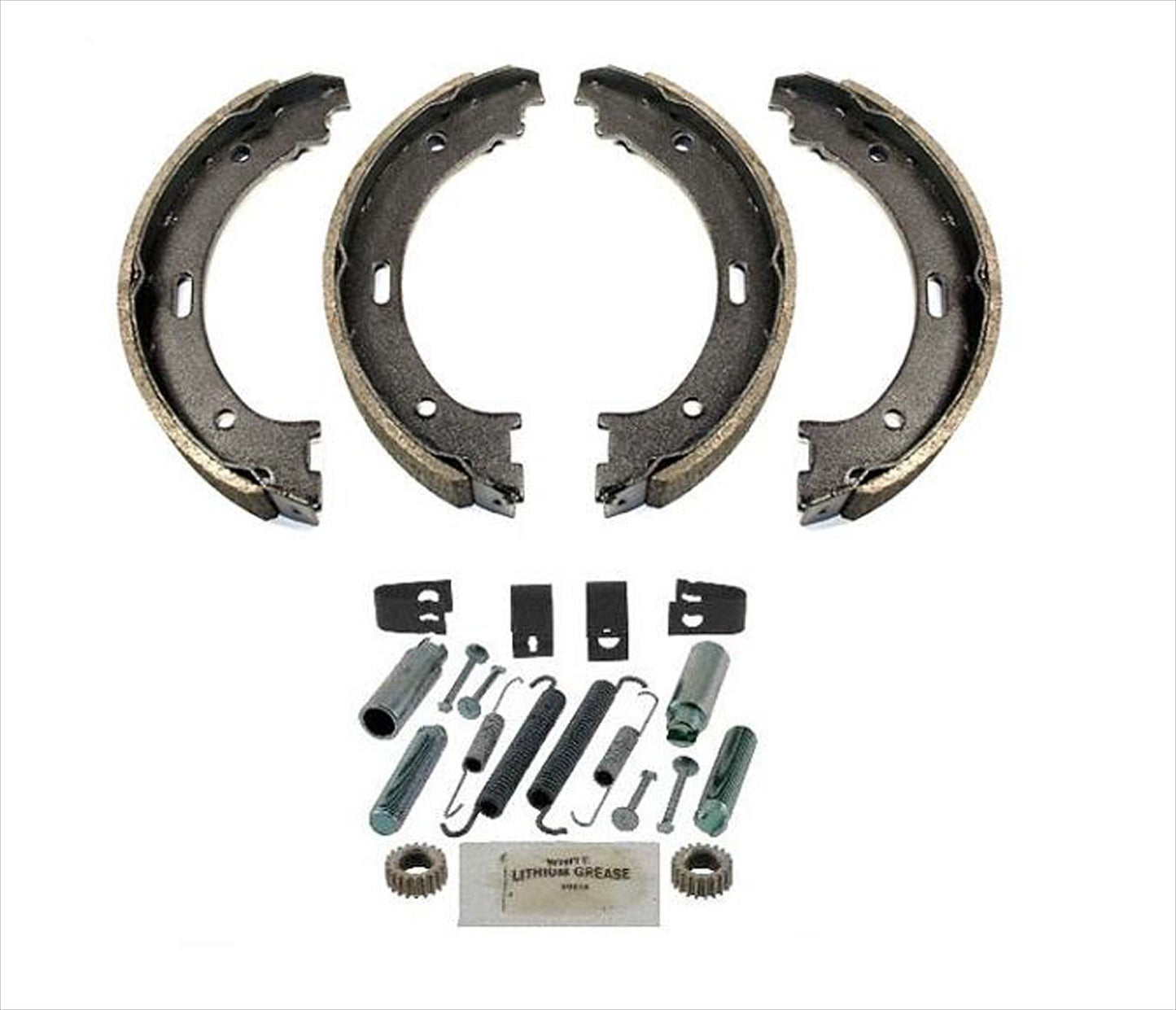 Zapatas de freno de estacionamiento de emergencia traseras con resortes para Nissan Titan Armada 04-15