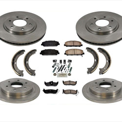 Pastillas de freno de rotores traseros delanteros para Infiniti QX56 08-10 Nissan Armada Titan 08-11