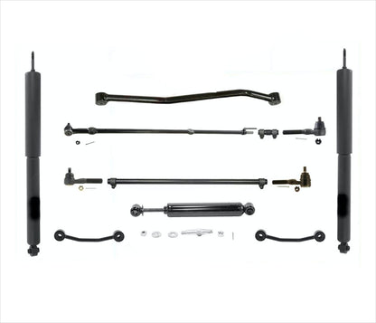 Front Shocks Drag Link Tie Rod Track Bar Kit For Jeep Wrangler 1991 1992 93 1995