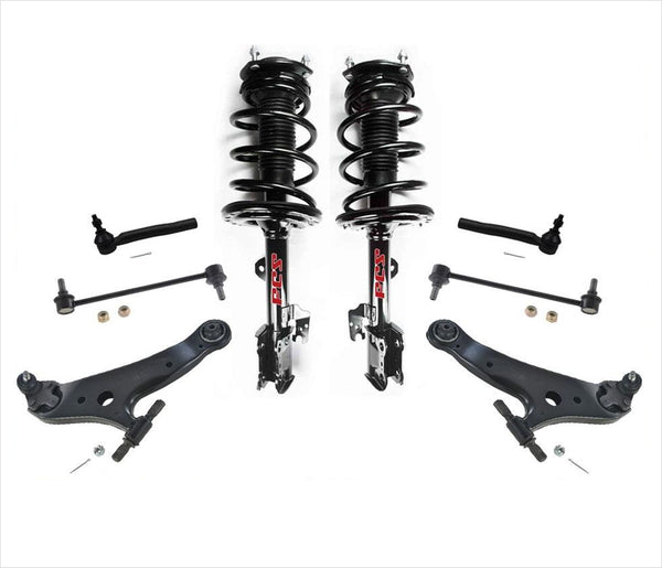 Front Complete Coil Spring Struts for 11-13 2.7L Highlander Base Model 8Pc