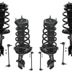 Front & Rear Complete Coil Spring Struts for 11-13 Toyota Highlander 3.5L AWD