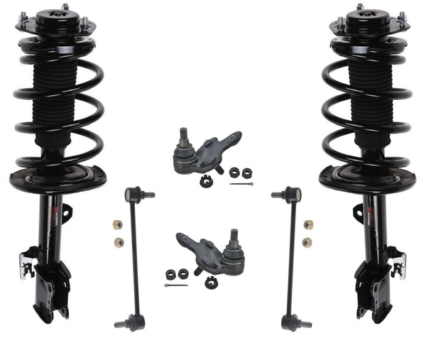 Puntales de resorte completos delanteros izquierdo y derecho para Toyota Highlander 11-13 3.5L 6 piezas