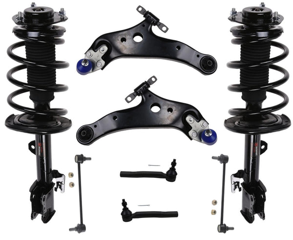 Front Complete Spring Struts + Chassis Kit for Toyota Highlander 11-13 3.5L 8pcs