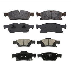 For 11-18 Grand Cherokee With Standard 330MM Rotors Frt & Rr Ceramic Brake Pads