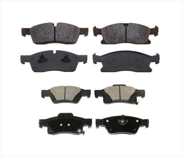 For 11-18 Grand Cherokee With Standard 330MM Rotors Frt & Rr Ceramic Brake Pads