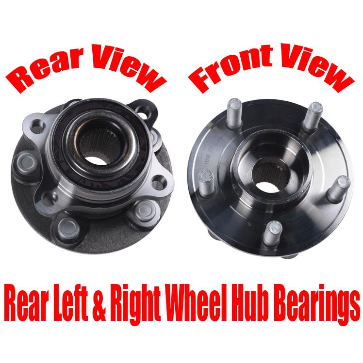 Conjunto de 2 cojinetes de rueda trasera para Lincoln All Wheel Drive 13-15 MKZ DG9Z-1104E