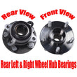 Conjunto de 2 cojinetes de rueda trasera para Lincoln All Wheel Drive 13-15 MKZ DG9Z-1104E