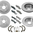 Front & Rear Disc Brake Rotors & Ceramic Pads Kit for 94-98 Jeep Grand Cherokee