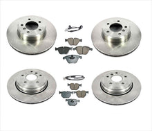 F & R Disc Brake Rotor Kit Ceramic Pads Sensor for BMW 530I ( No X Drive ) 04-07