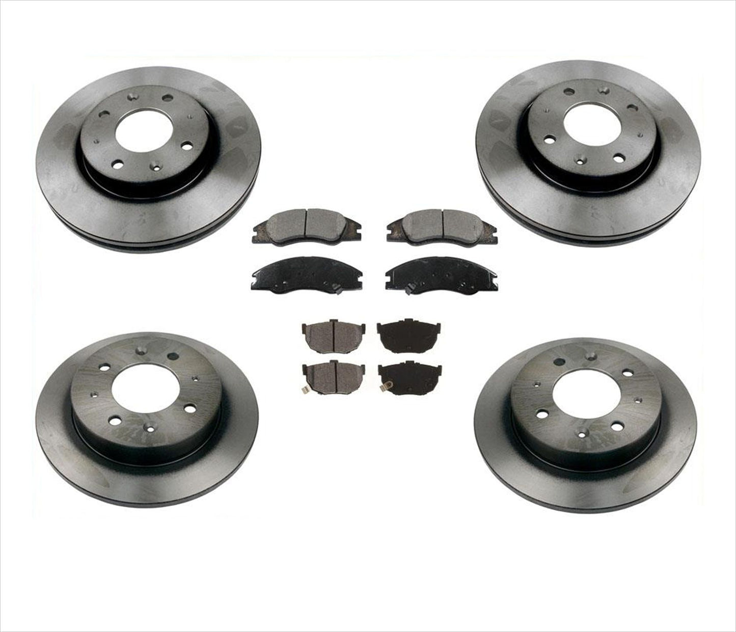 Rotores de freno delantero y trasero y pastillas de freno Kia Spectra 2.0L y Spectra5 2.0L 05-09