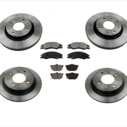 Front & Rear Brake Rotors & Brake Pads Kia Spectra 2.0L & Spectra5 2.0L 05-09