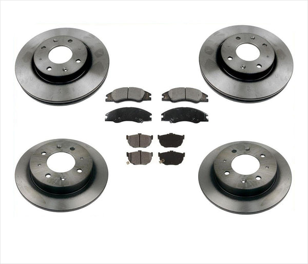 Front & Rear Brake Rotors & Brake Pads Kia Spectra 2.0L & Spectra5 2.0L 05-09