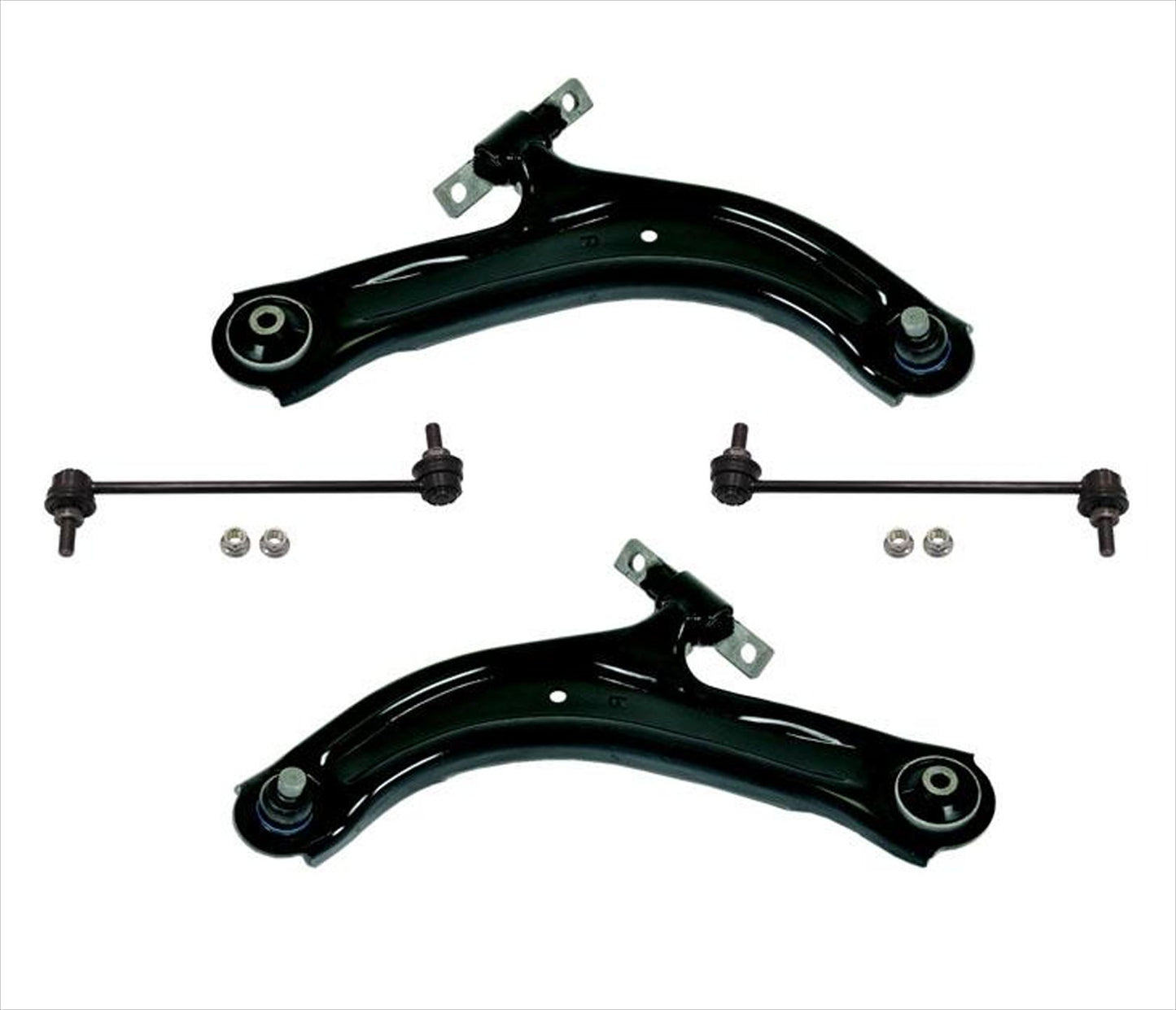 Lower Control Arms with Ball Joints & Sway Links for 07-12 Nissan Sentra 4PC KIT