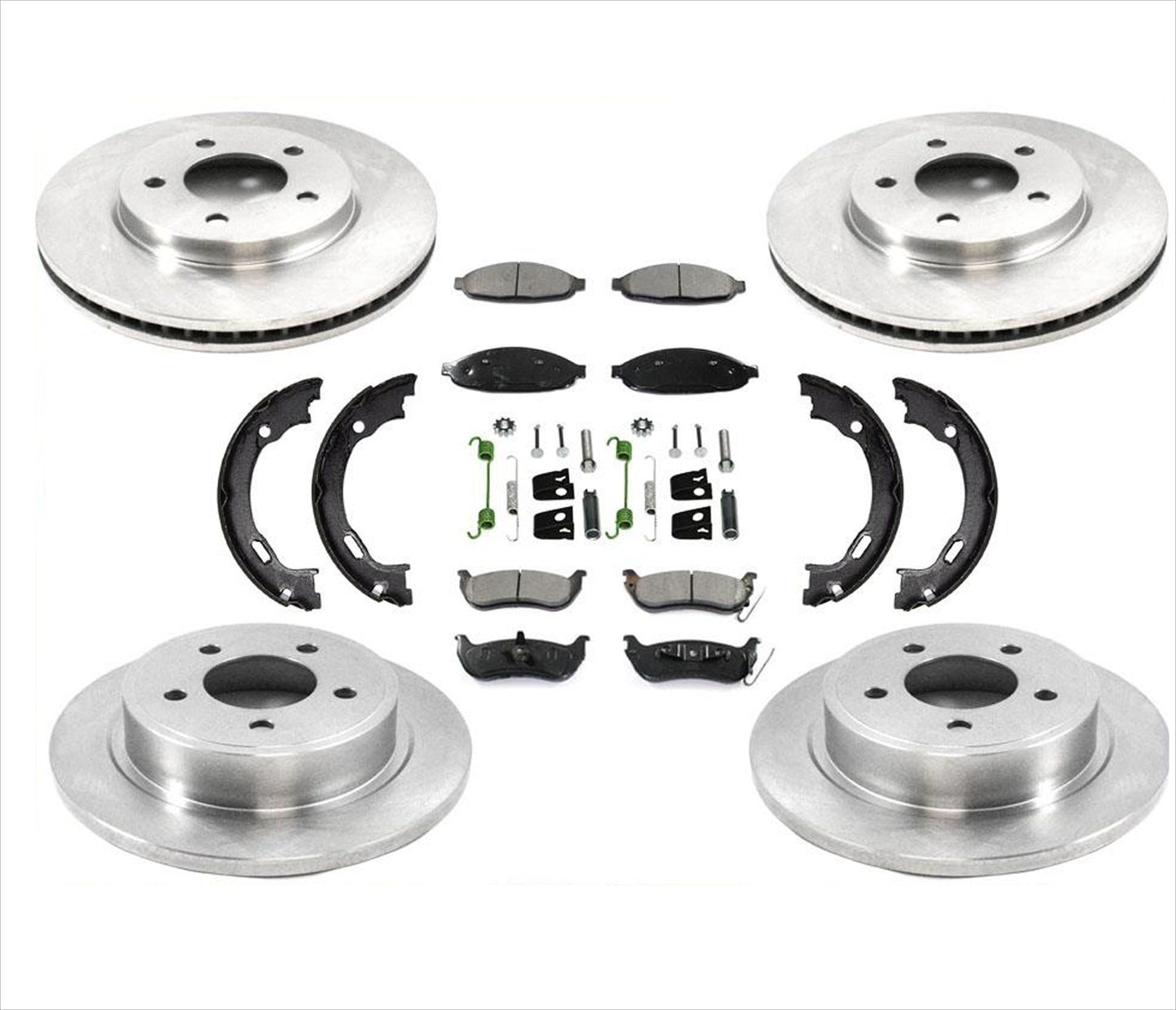 Front Rear Brake Rotors Brake Pads & Shoes For Chrysler Pacifica 2004 2005 2008