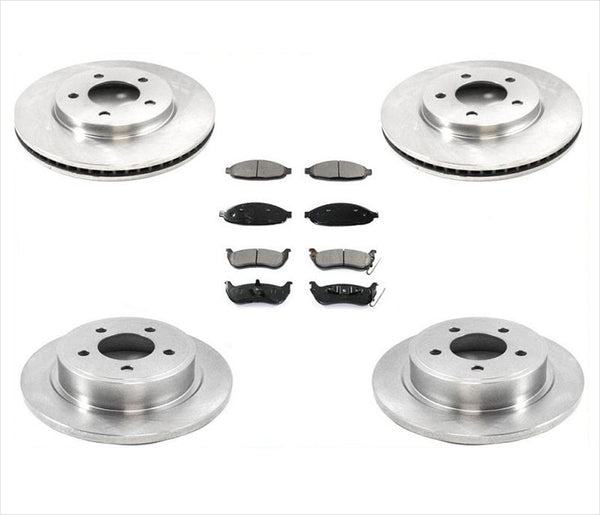 Front Rear Brake Rotors & Ceramic Pads fits for 04-08 Chrysler Pacifica