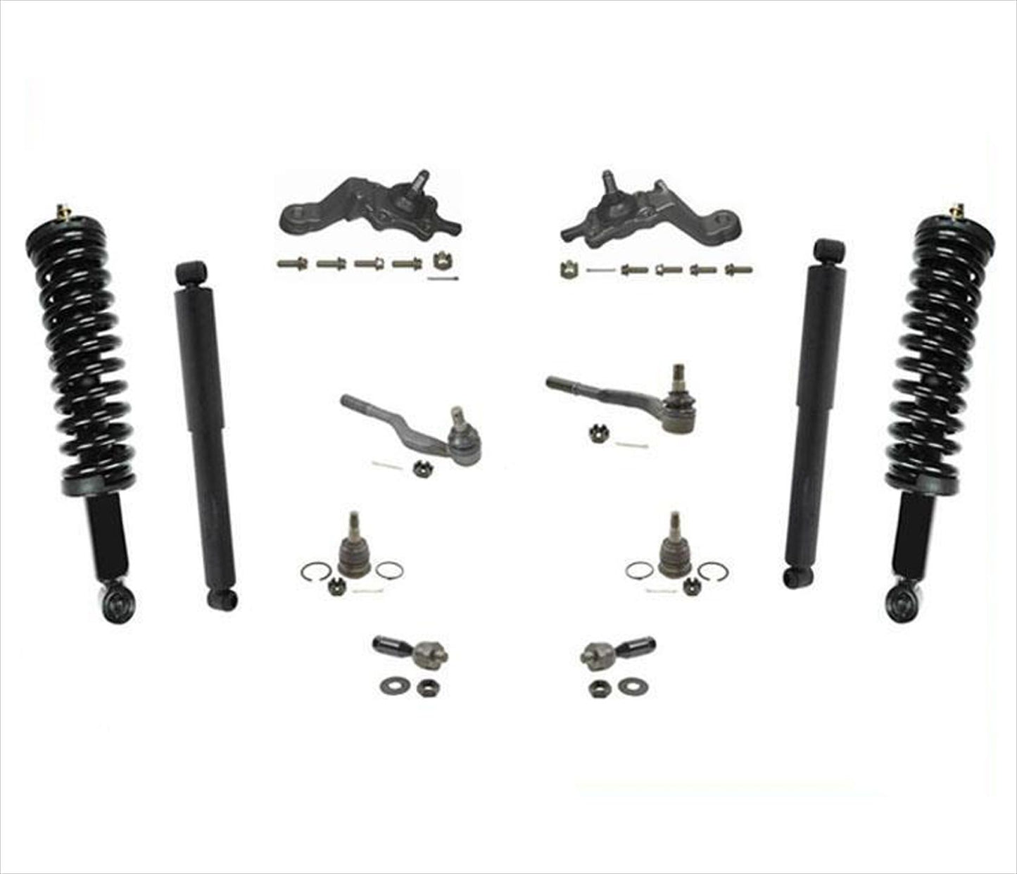 Front Struts Rear Shocks Ball Joints and Tie Rods for 95-03 Toyota Tacoma 4WD