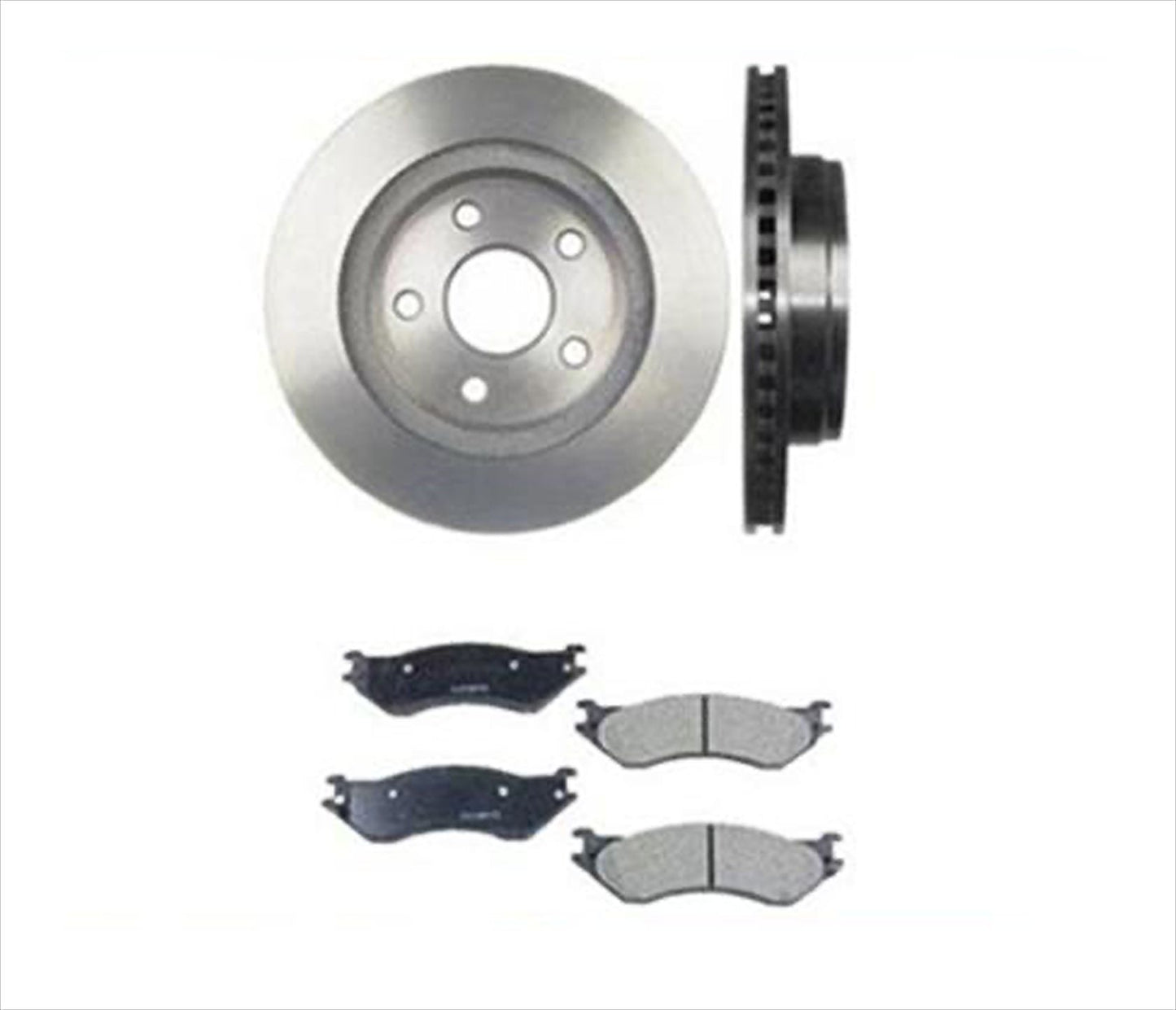 Rotores de freno delanteros de servicio de frenos de 3 piezas y pastillas de cerámica para Dodge Durango 04-06